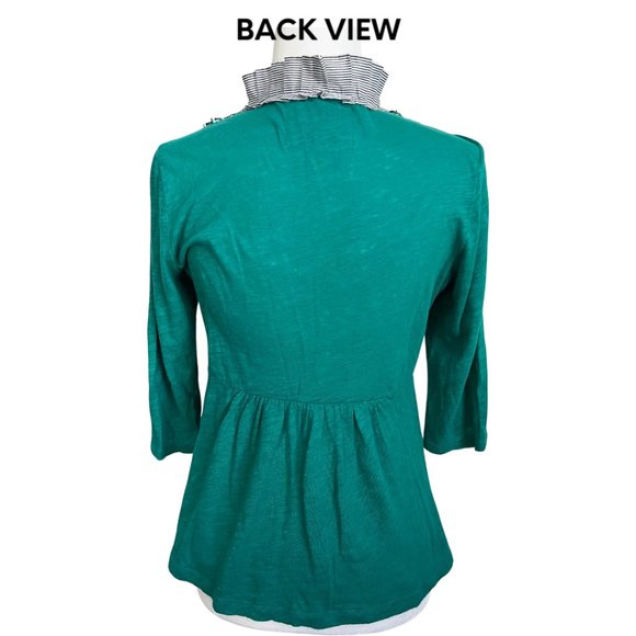 Anthropologie Deletta boho tuxedo top, Medium Petite, EUC - Picture 4 of 5